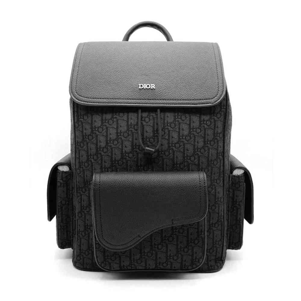 Dior Saddle Bag Black Backpack-thumb-0
