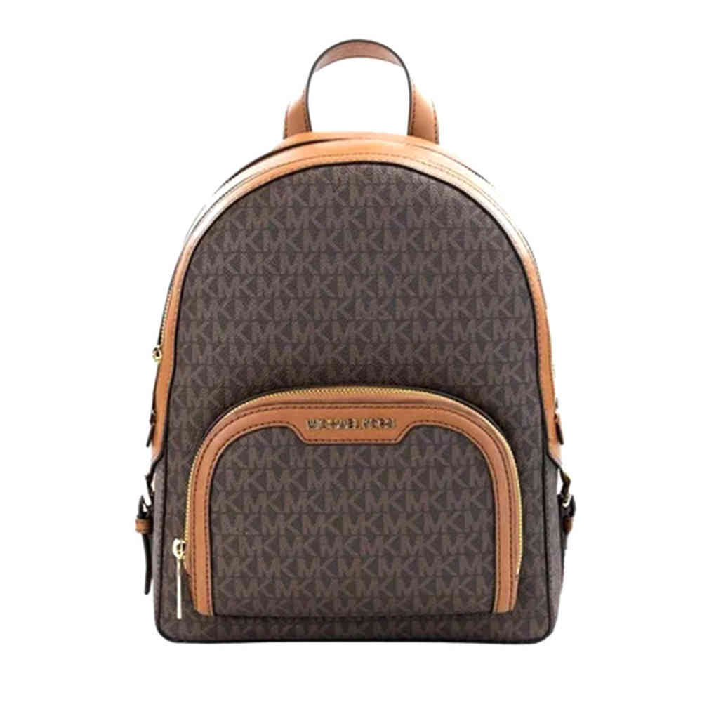 Michael Kors Jaycee Brown Backpack-thumb-0