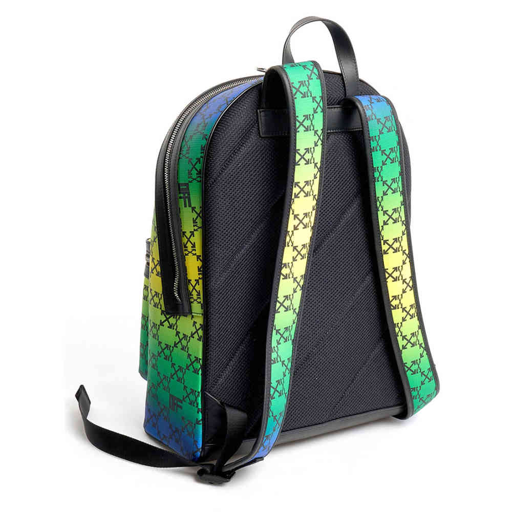 Off White Green/Yellow Premium Explorer Messenger Bag-thumb-1