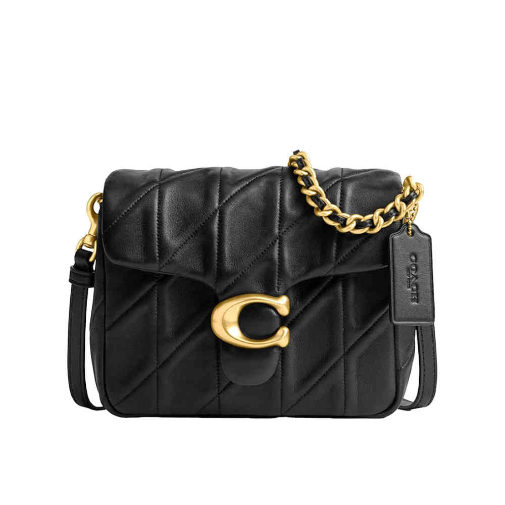 Black Coach Time Square Tabby Green Sling Bag