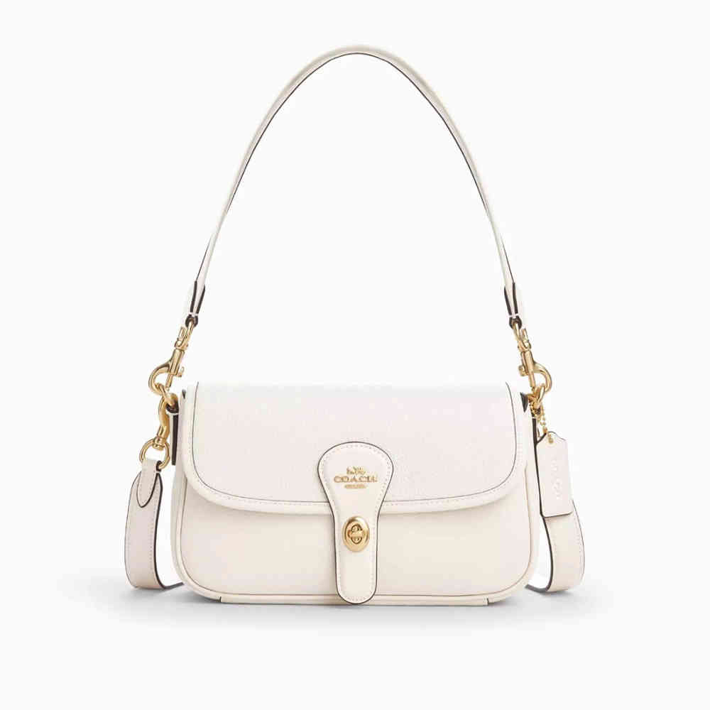 White Coach Hadley Brown Shoulder Bag