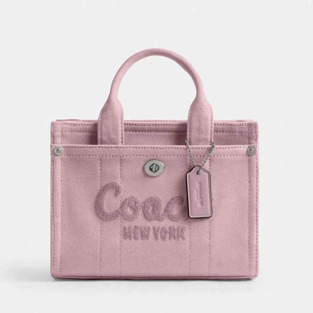 Pink Coach Cargo 26 Brown Tote Bag