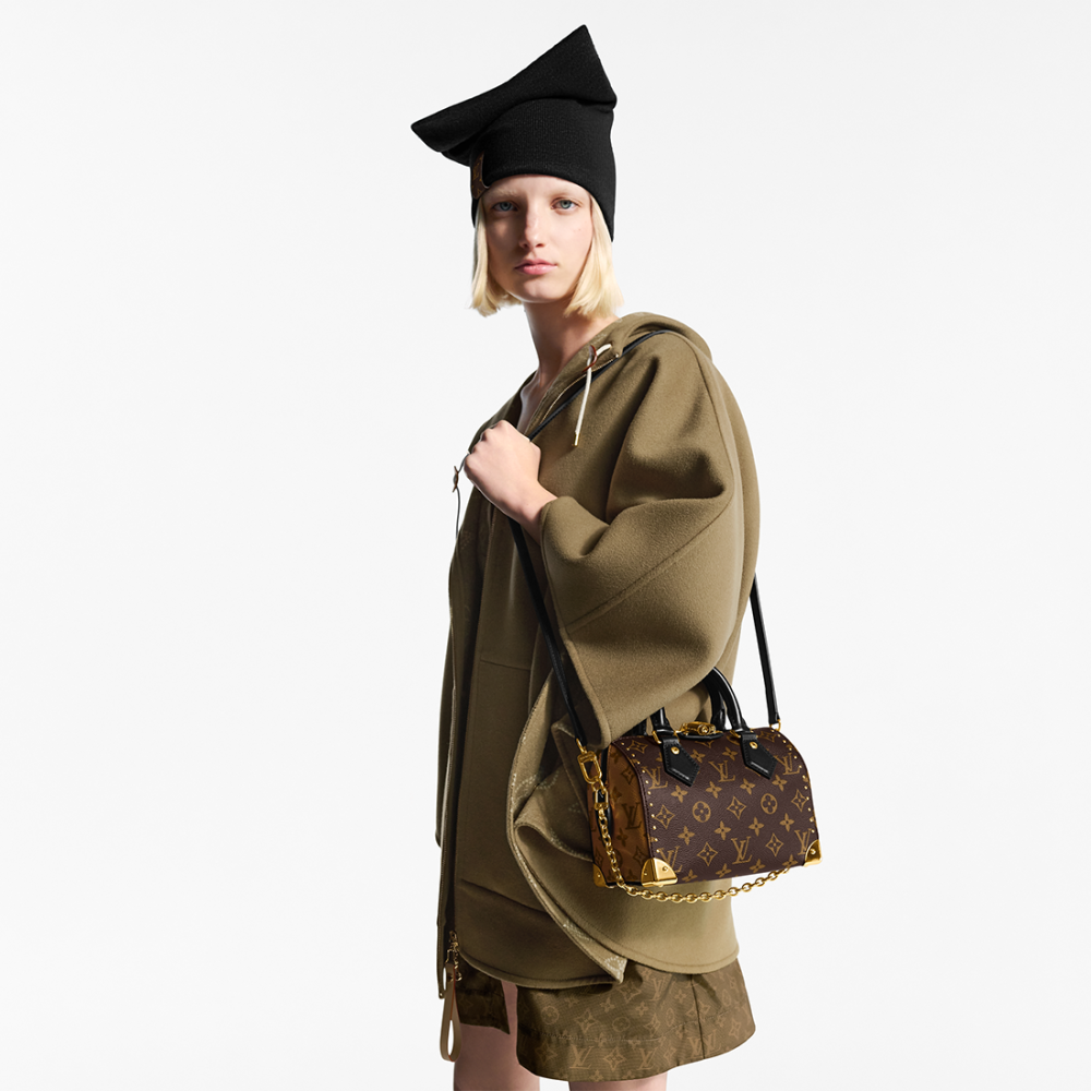 Louis Vuitton Cruise Speedy Brown HandBag-thumb-5
