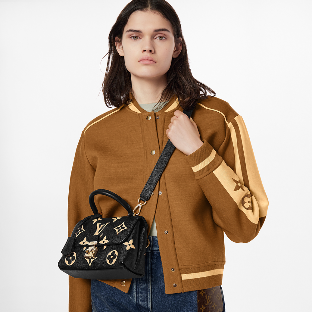 Louis Vuitton Madeleine Black & Cream Crossbody Bag-6