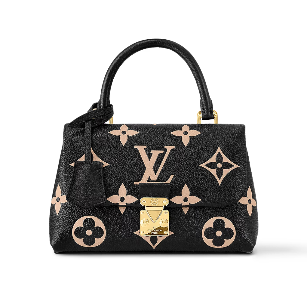 Black & Cream Louis Vuitton Madeleine Black Crossbody Bag