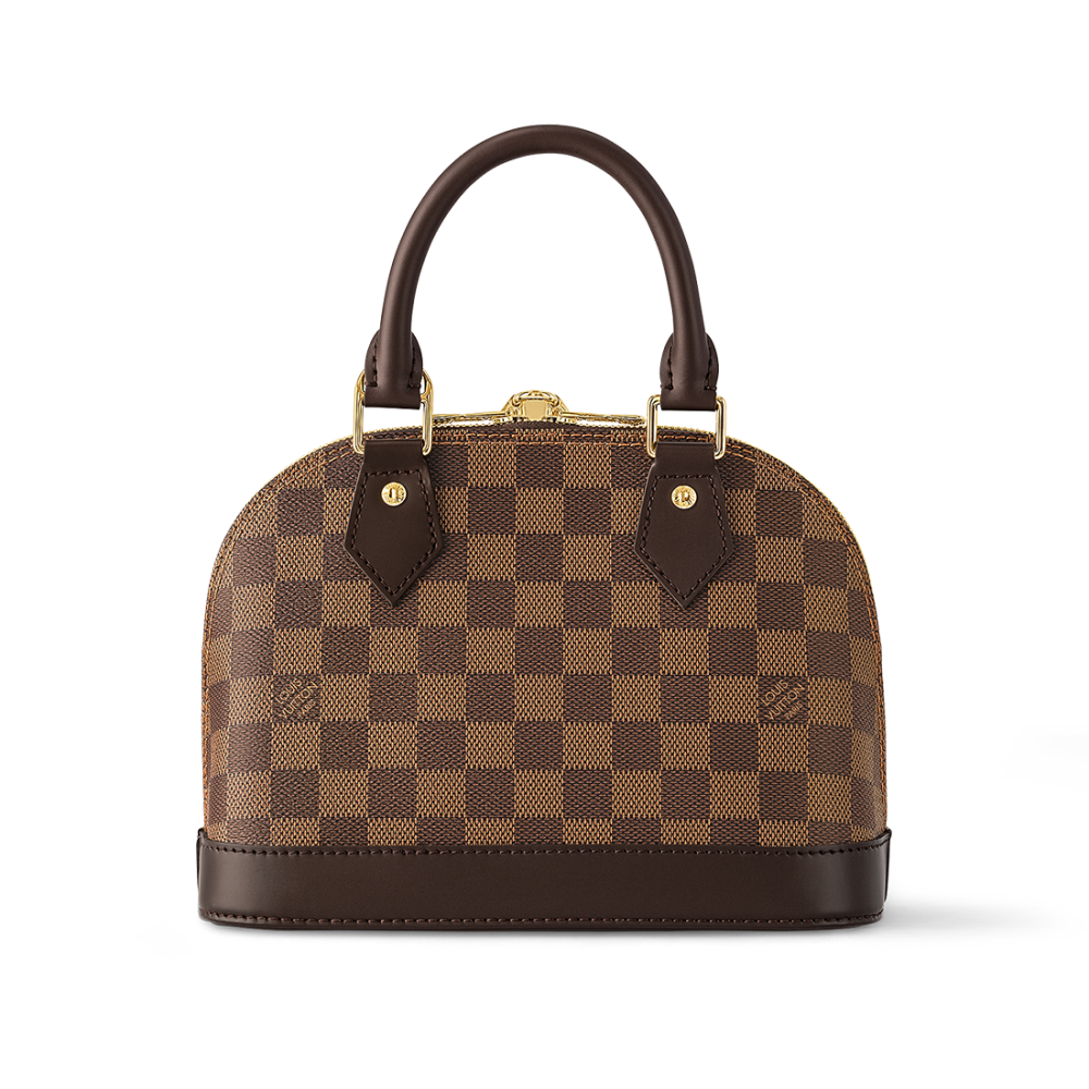 Brown Louis Vuitton Alma Black Handbag