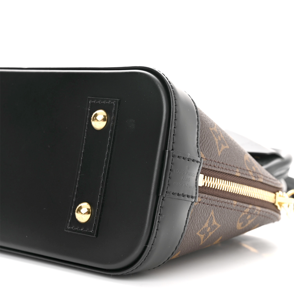 Louis Vuitton Alma Brown & Black Handbag-thumb-3