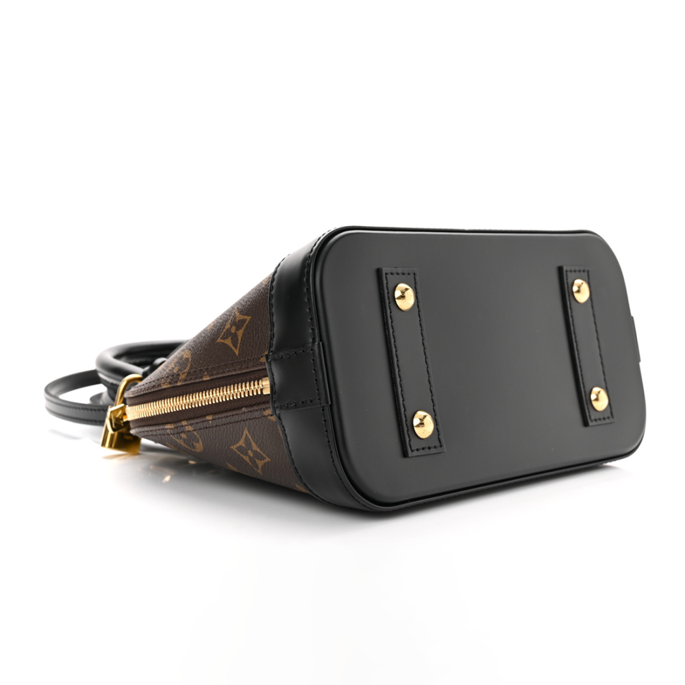 Louis Vuitton Alma Brown & Black Handbag-thumb-2