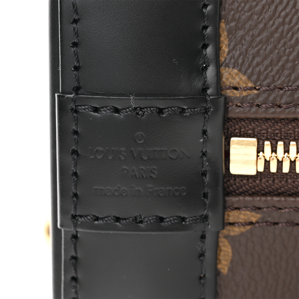 Louis Vuitton Alma Brown & Black Handbag-thumb-4