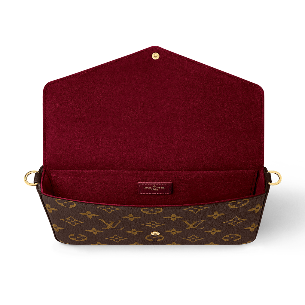 Louis Vuitton Felicie Brown Sling Bag-thumb-3