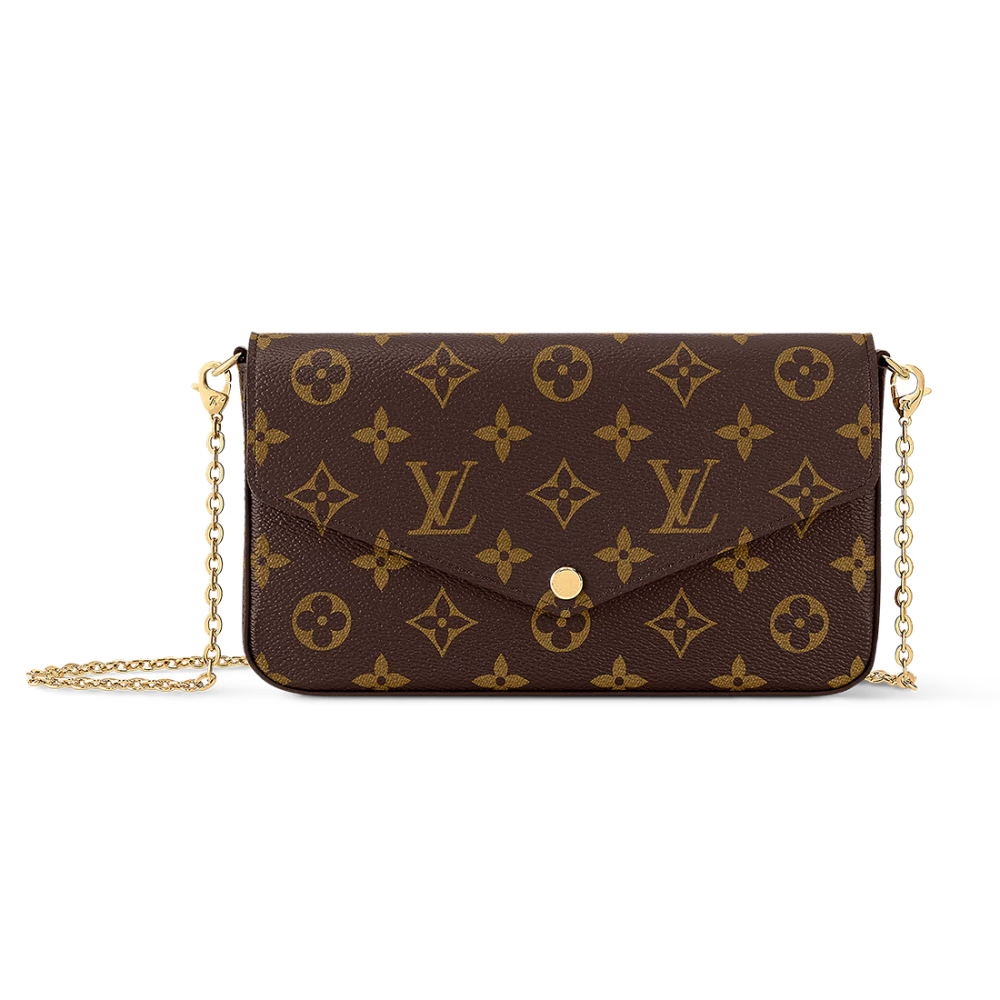 Louis Vuitton Felicie Brown Sling Bag-thumb-0