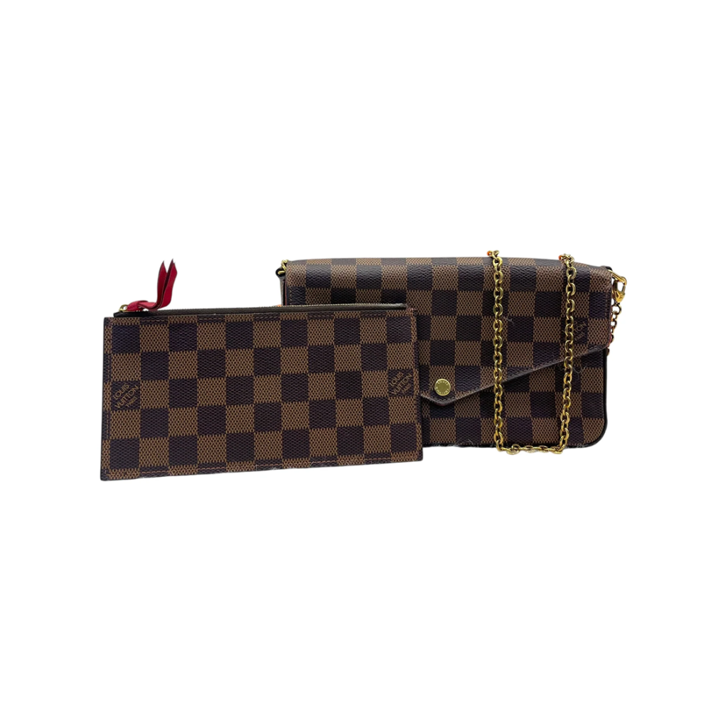 Louis Vuitton Felicie Brown Sling Bag-6