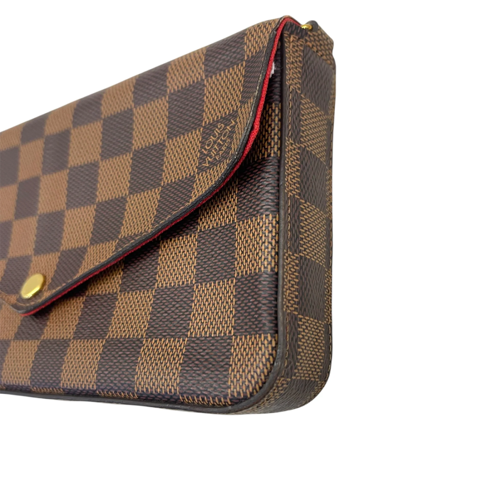 Louis Vuitton Felicie Brown Sling Bag-3