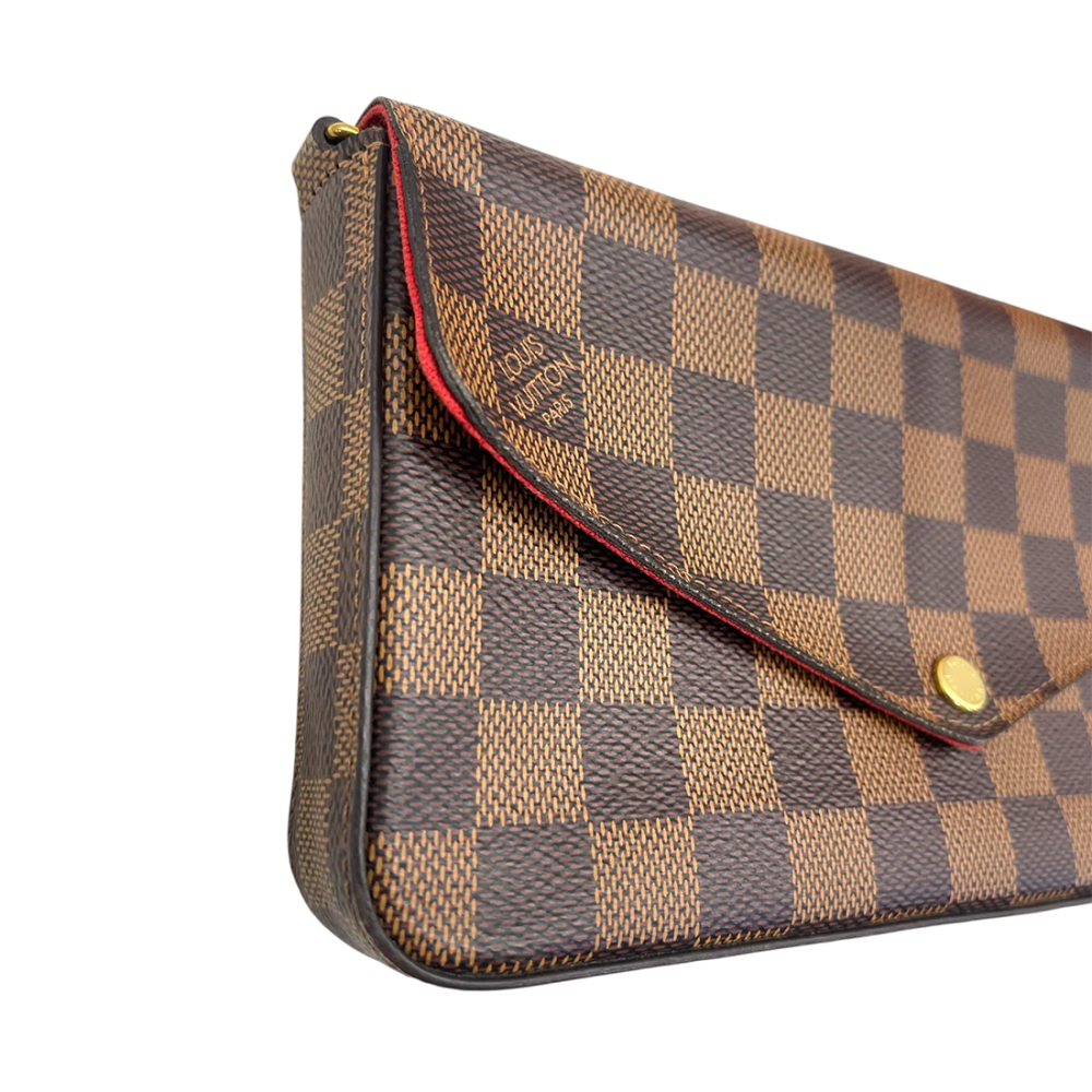 Louis Vuitton Felicie Brown Sling Bag-4