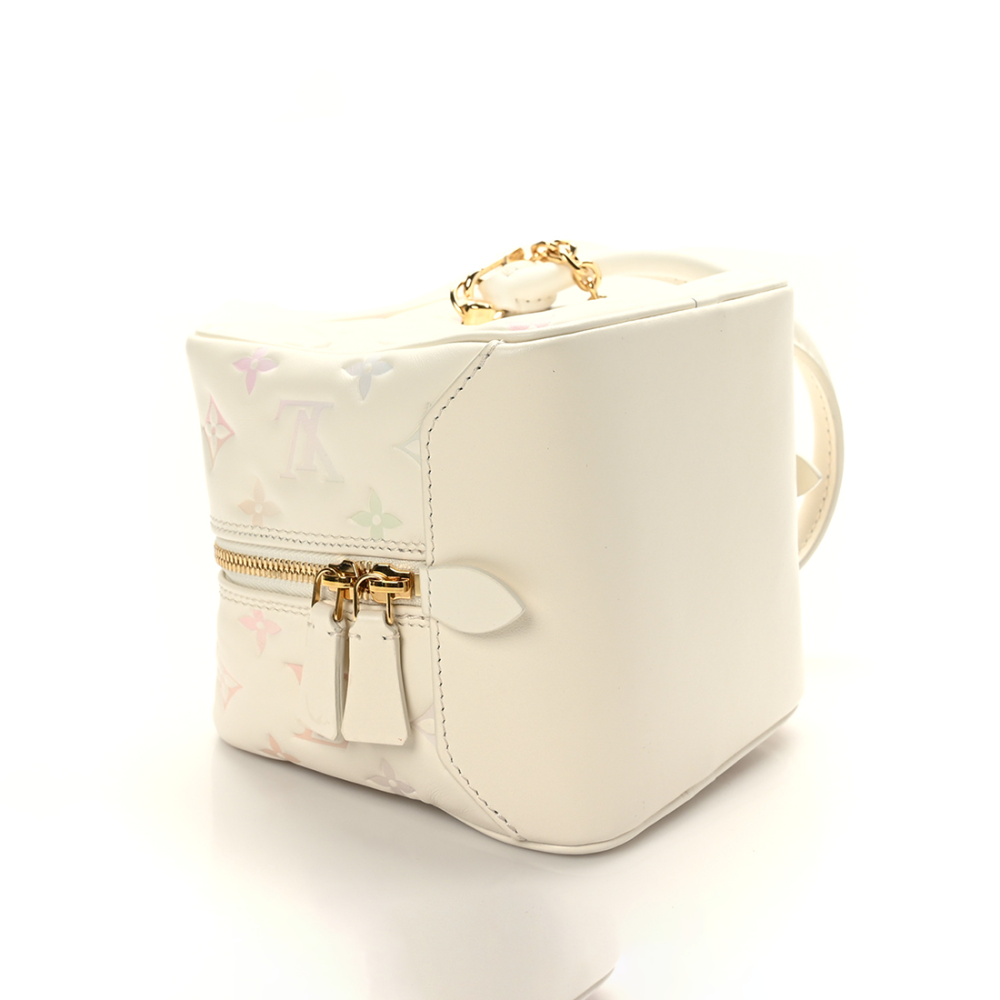 Louis Vuitton White Square Handbag-thumb-2