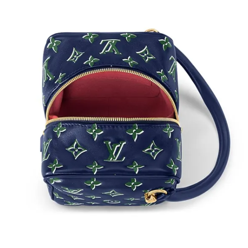 Louis Vuitton Blue Square Handbag with Handbag-thumb-3