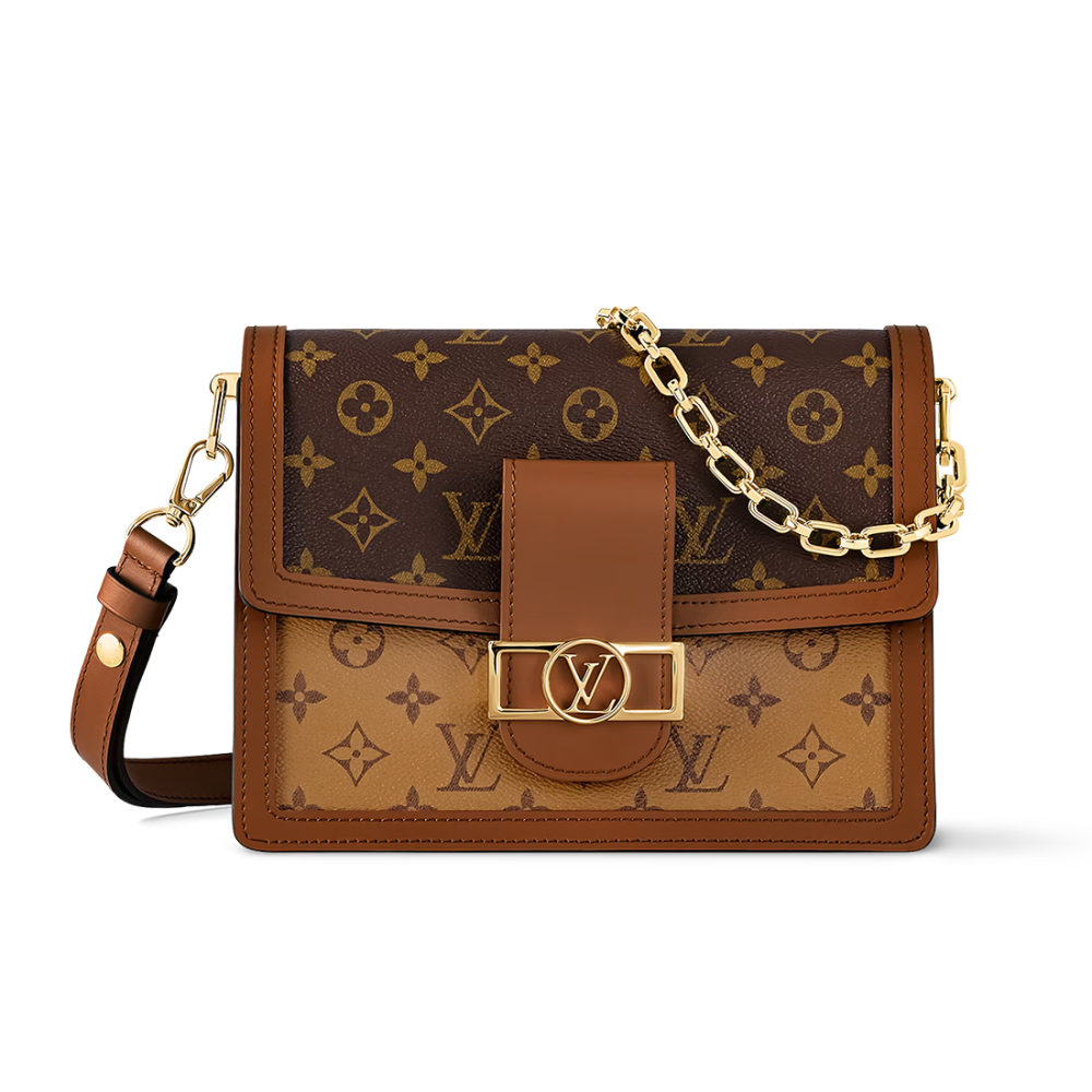 Louis Vuitton Dauphine Brown Sling Bag-thumb-0