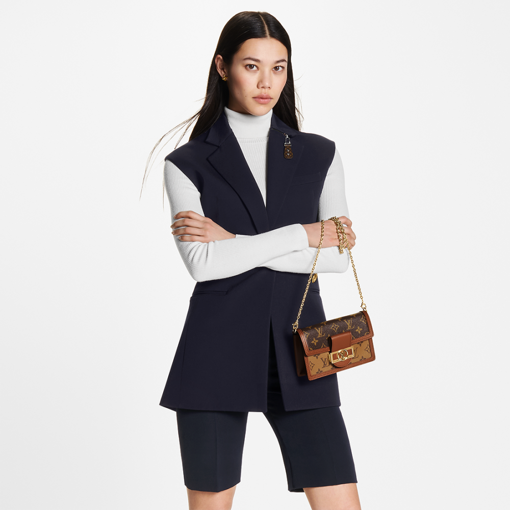 Louis Vuitton Dauphine Brown Sling Bag-thumb-8