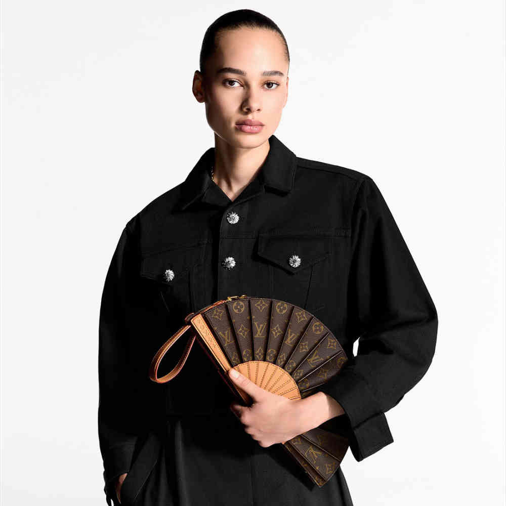 Louis Vuitton Brown Fan Handbag-4