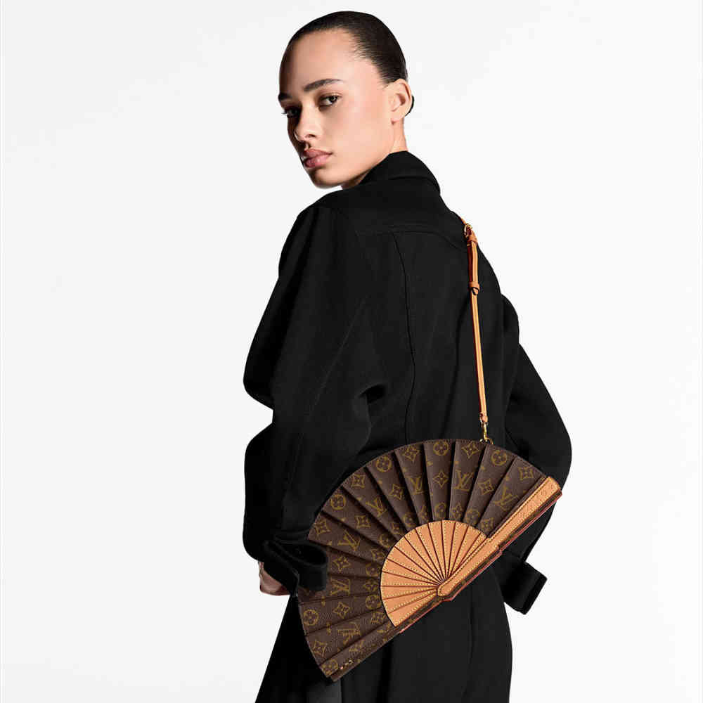 Louis Vuitton Brown Fan Handbag-5