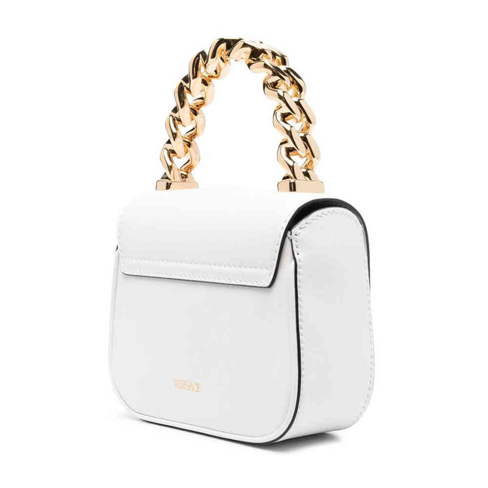 Versace Small La Medusa White Handbag-1