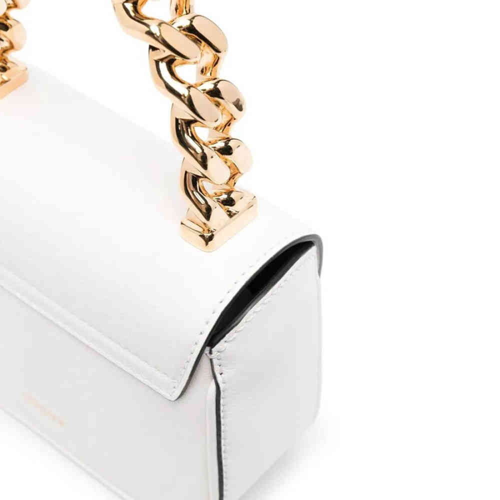 Versace Small La Medusa White Handbag-2