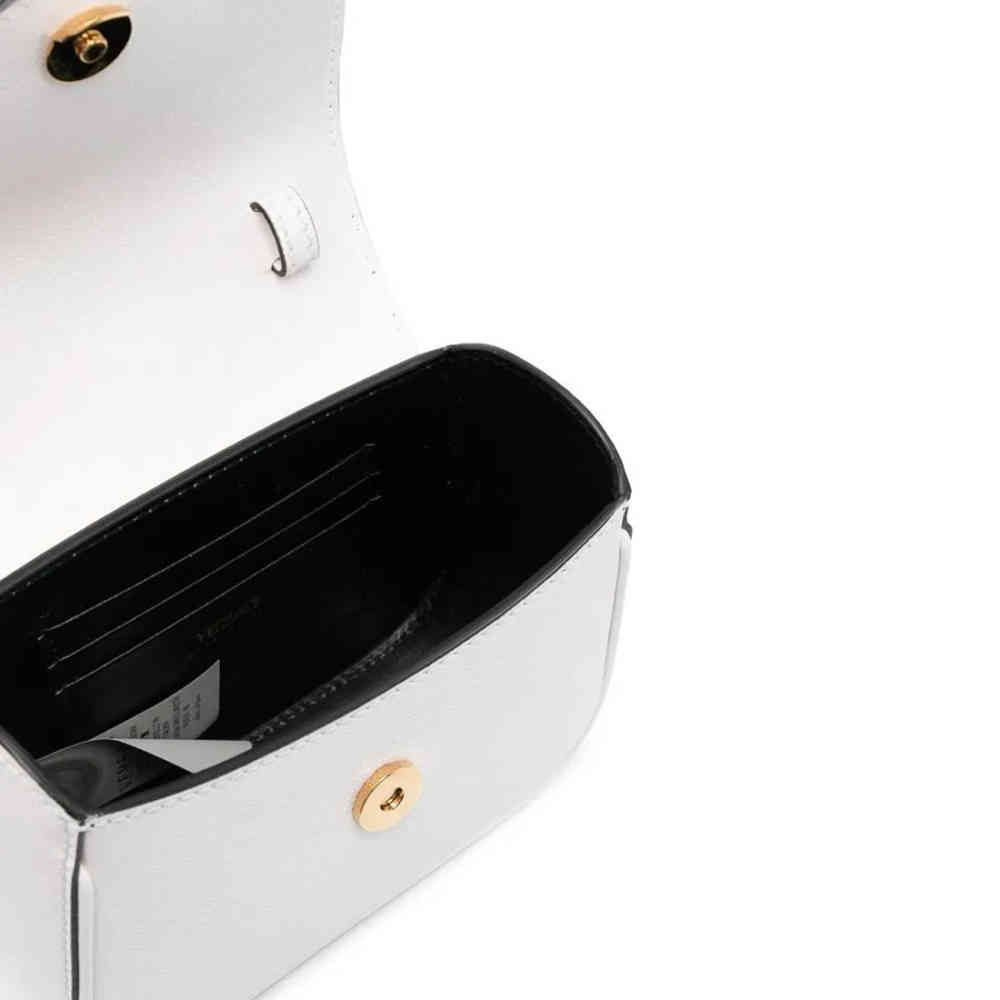 Versace Small La Medusa White Handbag-3