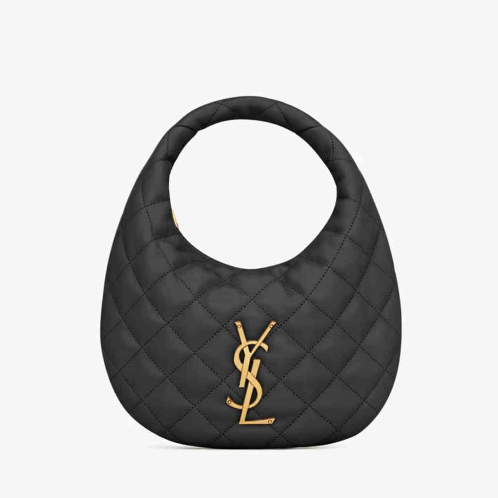Black YSL Icarino Wine Handbag