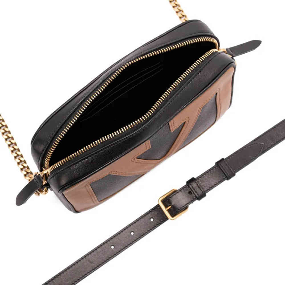 Valentino Viva Superstar V Logo Black Sling Bag-3