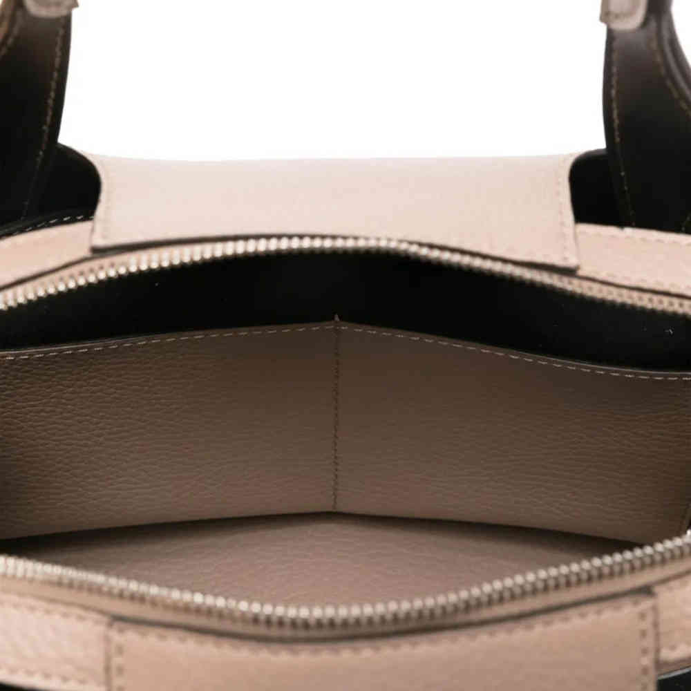 Tod's Boston Beige Leather Tote Bag-3