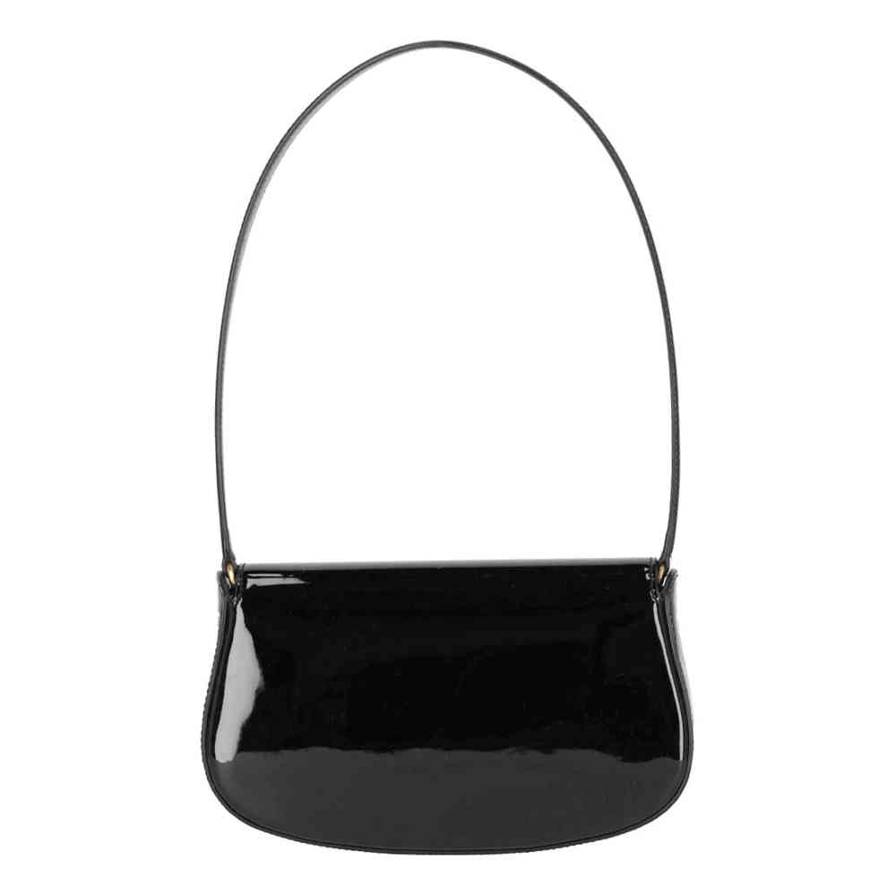 YSL Voltaire Patent Leather Black Shoulder Bag-2
