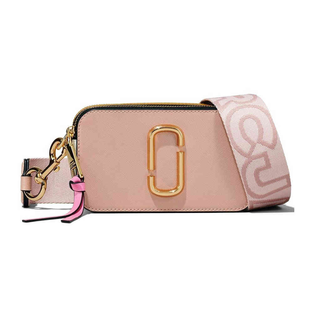 Beige Marc Jacob Snapshot White Crossbody Bag