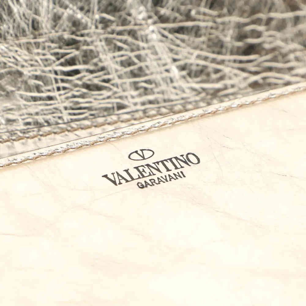 Valentino Locò Silver Sling Bag-4