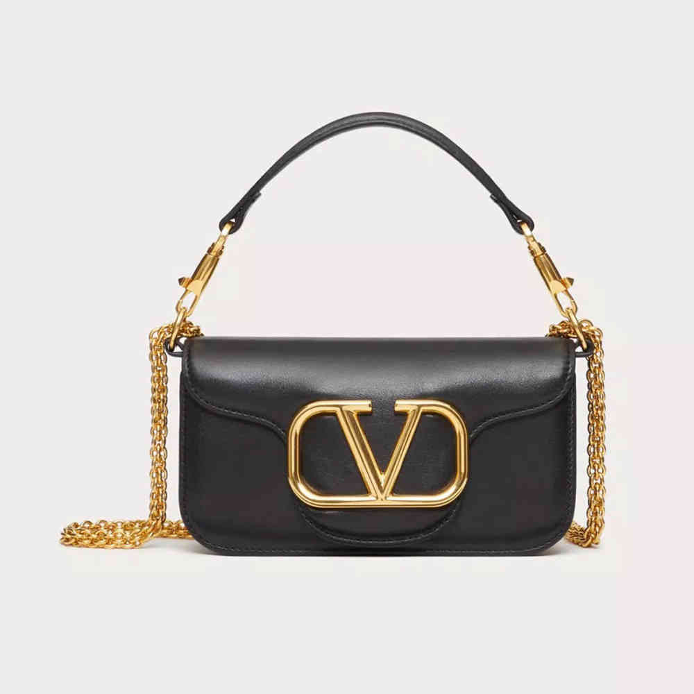 Black Valentino Garavani Green Small Shoulder Bag