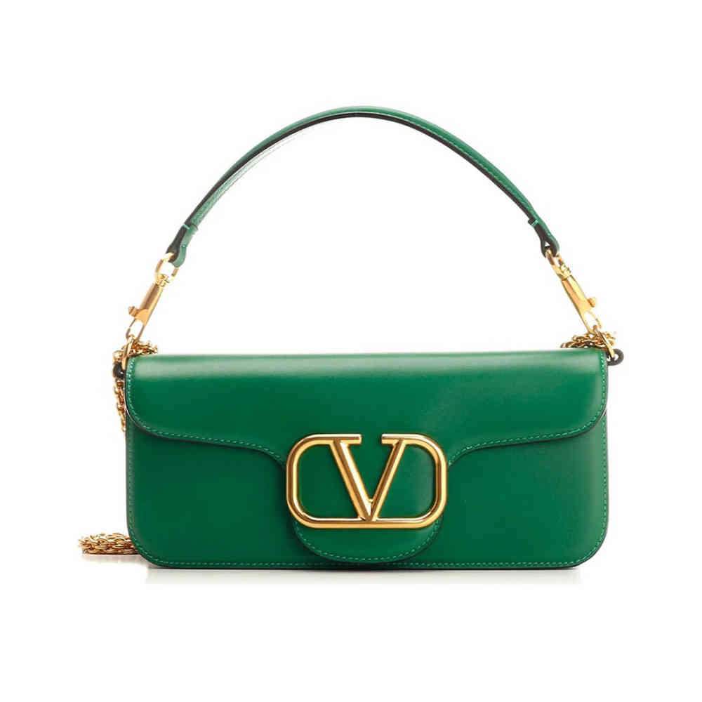 Green Valentino Locò Golden Sling Bag