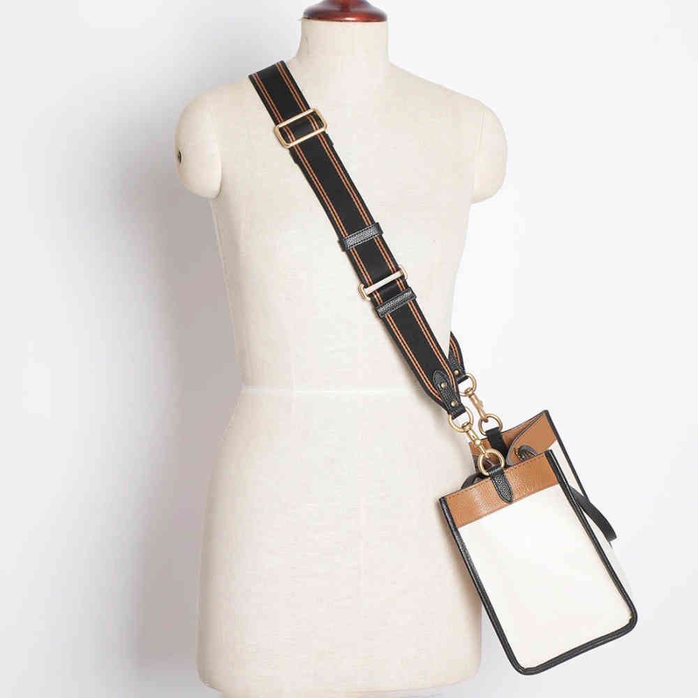 Coach Field White & Brown Tote Bag-4