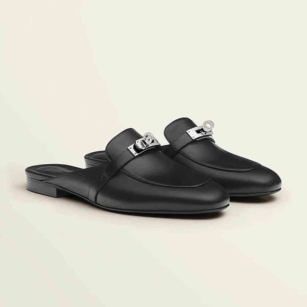 Hermès Oz Black Sandal-1