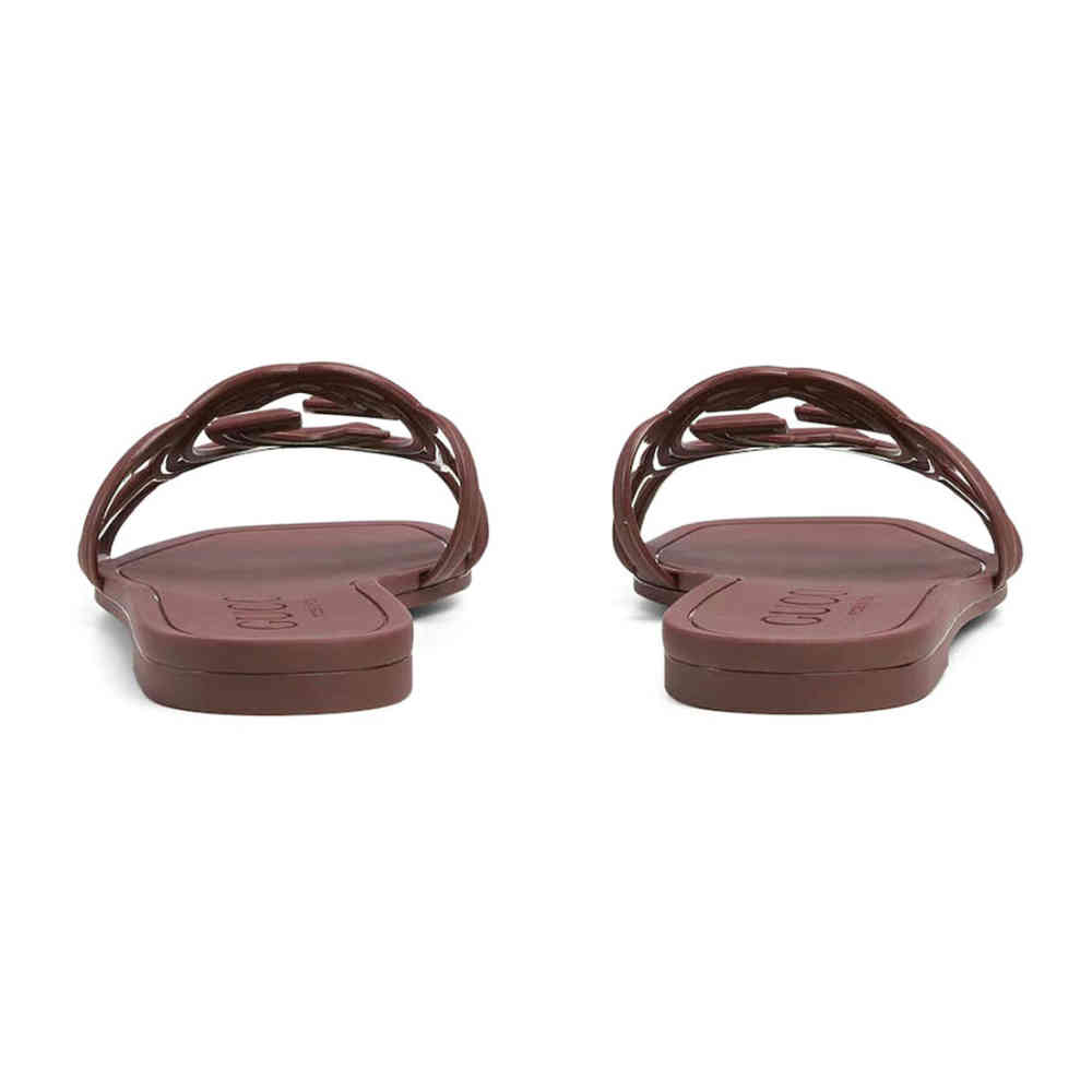 Gucci Brown Women's Interlocking G slide sandal-3