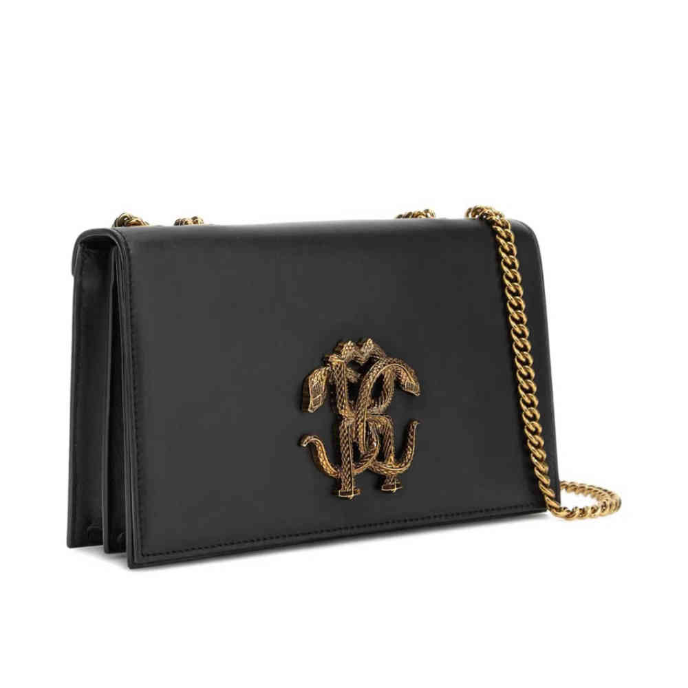 Roberto Cavalli Black Clutch Bag-thumb-2