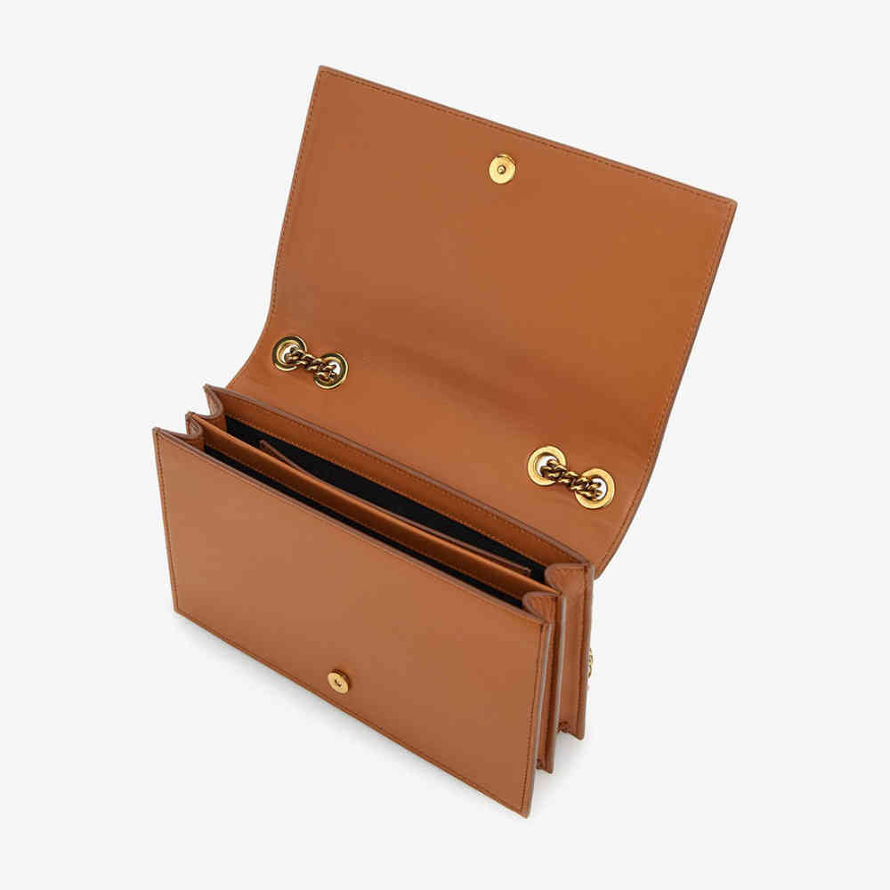 Roberto Cavalli Brown Clutch Bag-thumb-3