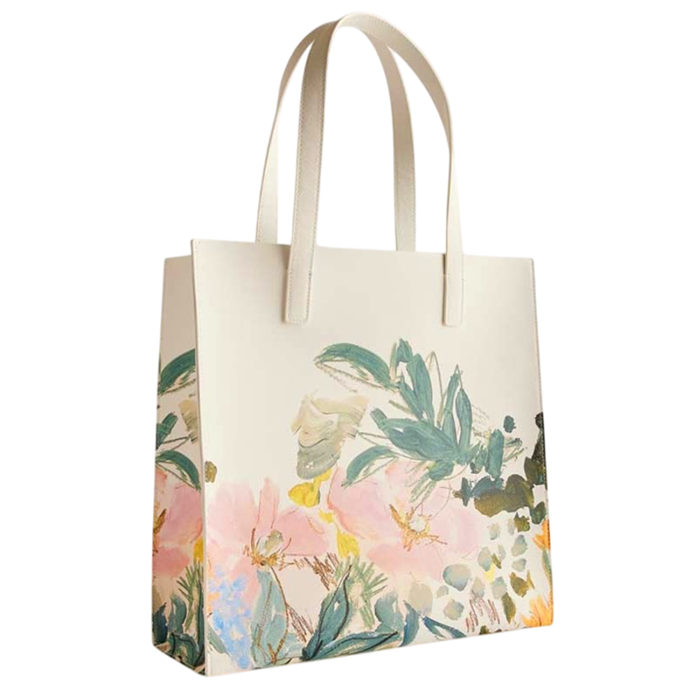 Ted Baker Printed Leather Oversized Shopper Tote Bag with Applique-1