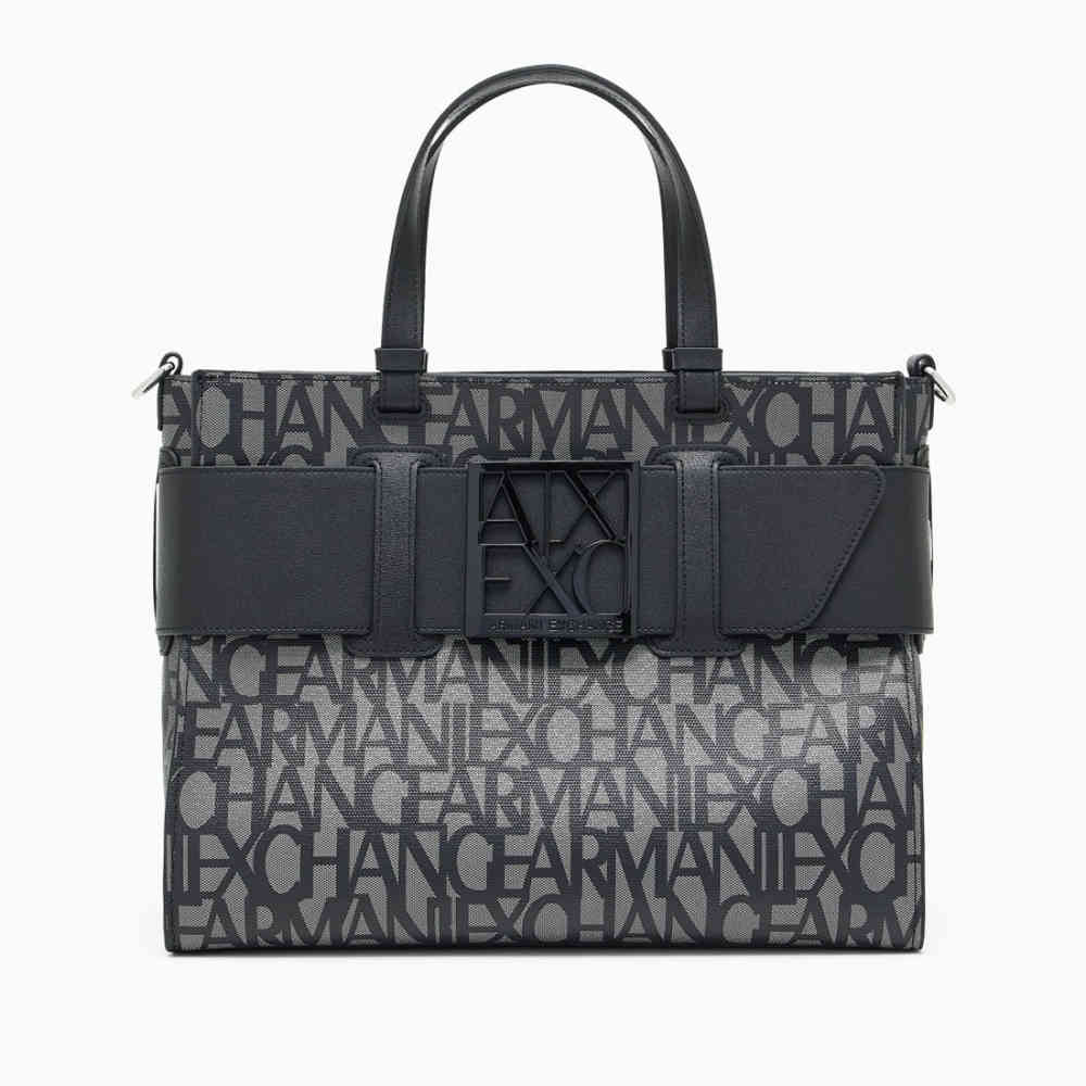 Black Armani Exchange Brown Susy Tote Bag