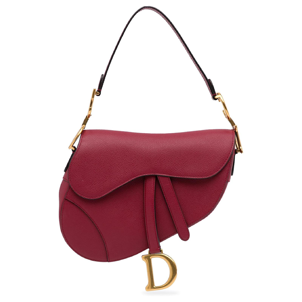 Wine Dior Saddle Small Brown Shoulder Bag