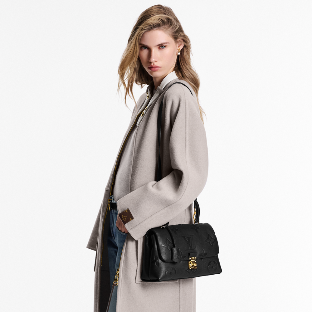 Louis Vuitton Madeleine Black Crossbody Bag-6
