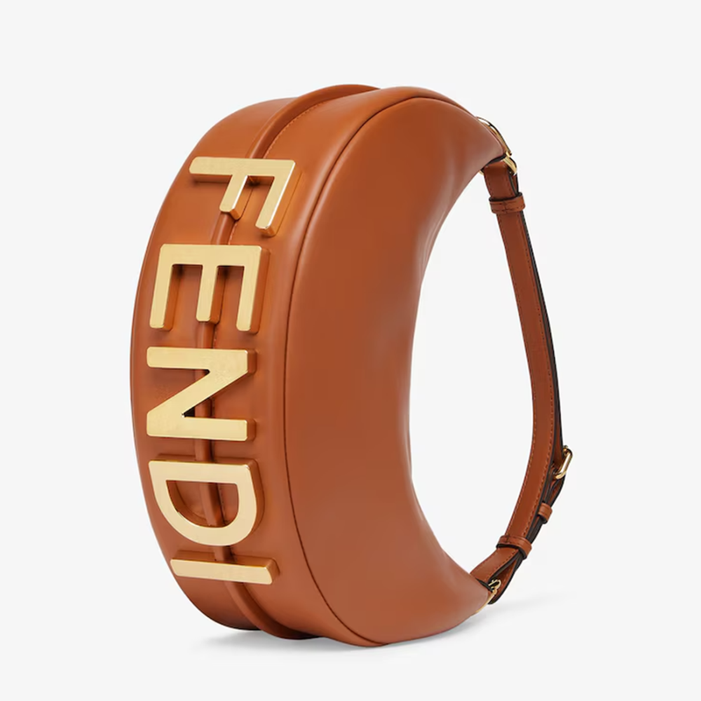Fendi Fendigraphy Brown leather Shoulder bag-thumb-1