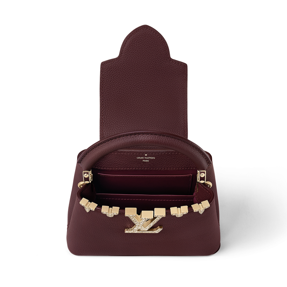 Louis Vuitton Capucines Wine Handbag-3