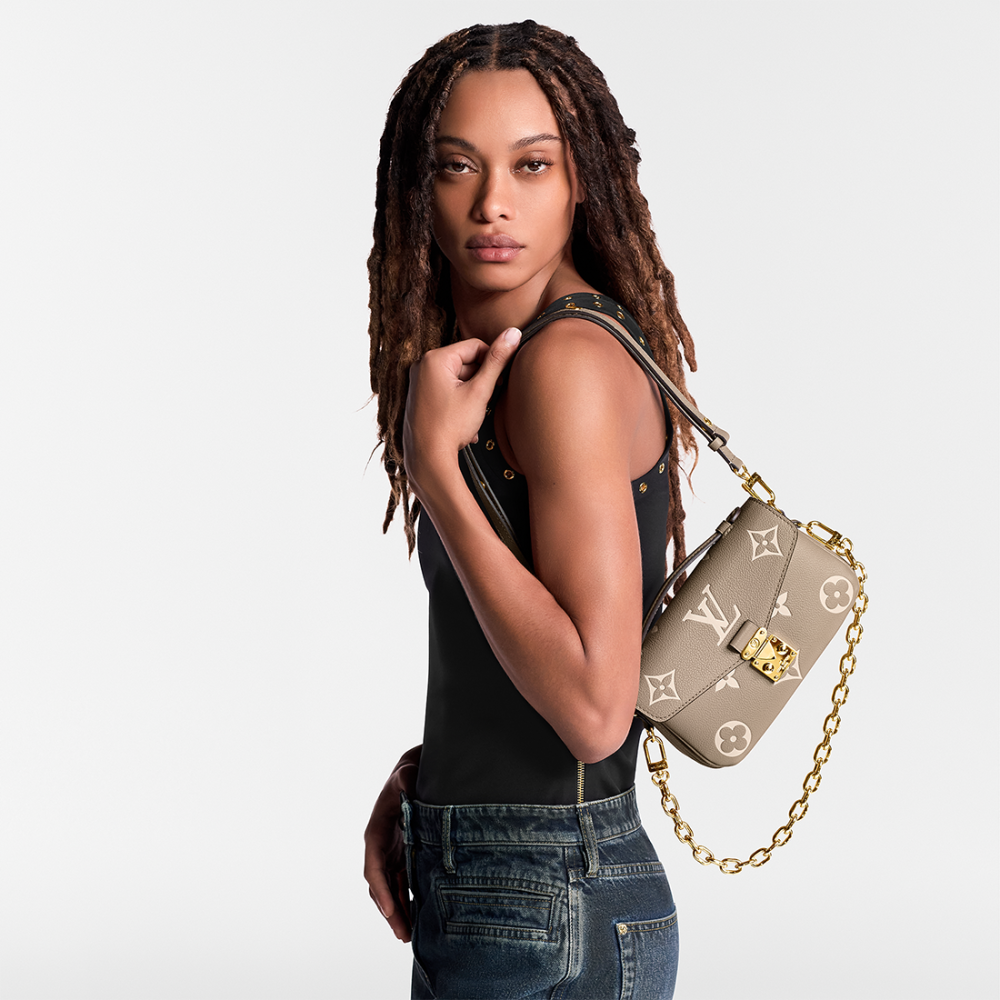 Louis Vuitton East West Metis Pochette Beige Sling Bag-5