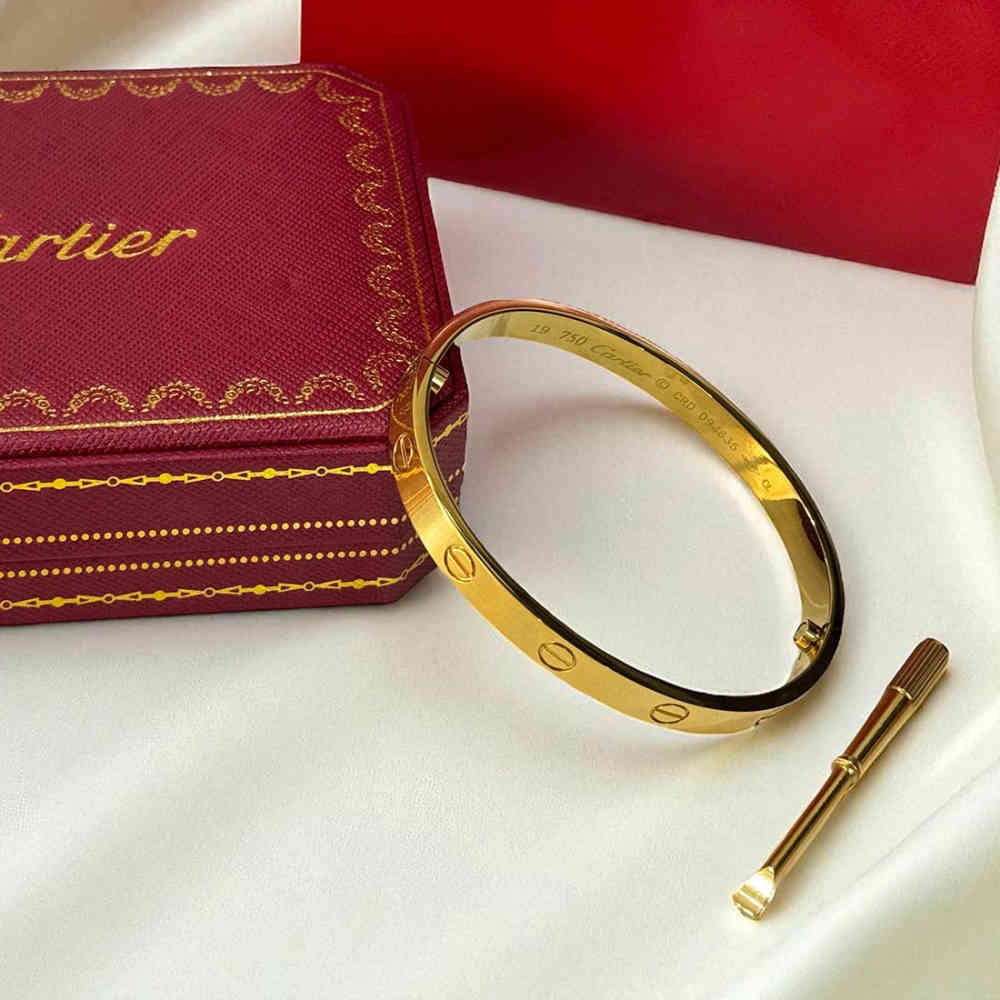 Gold Cartier Rose Gold Love Bracelet