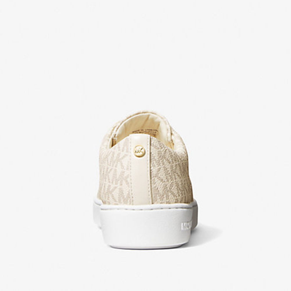 Michael Kors Cream Keaton Logo Sneaker-thumb-3