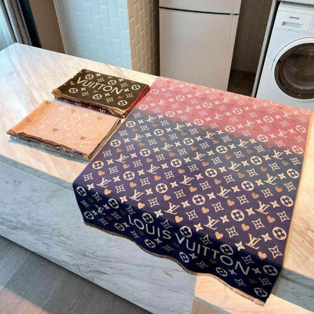 Louis Vuitton Designer Pink Ombre Stole-1
